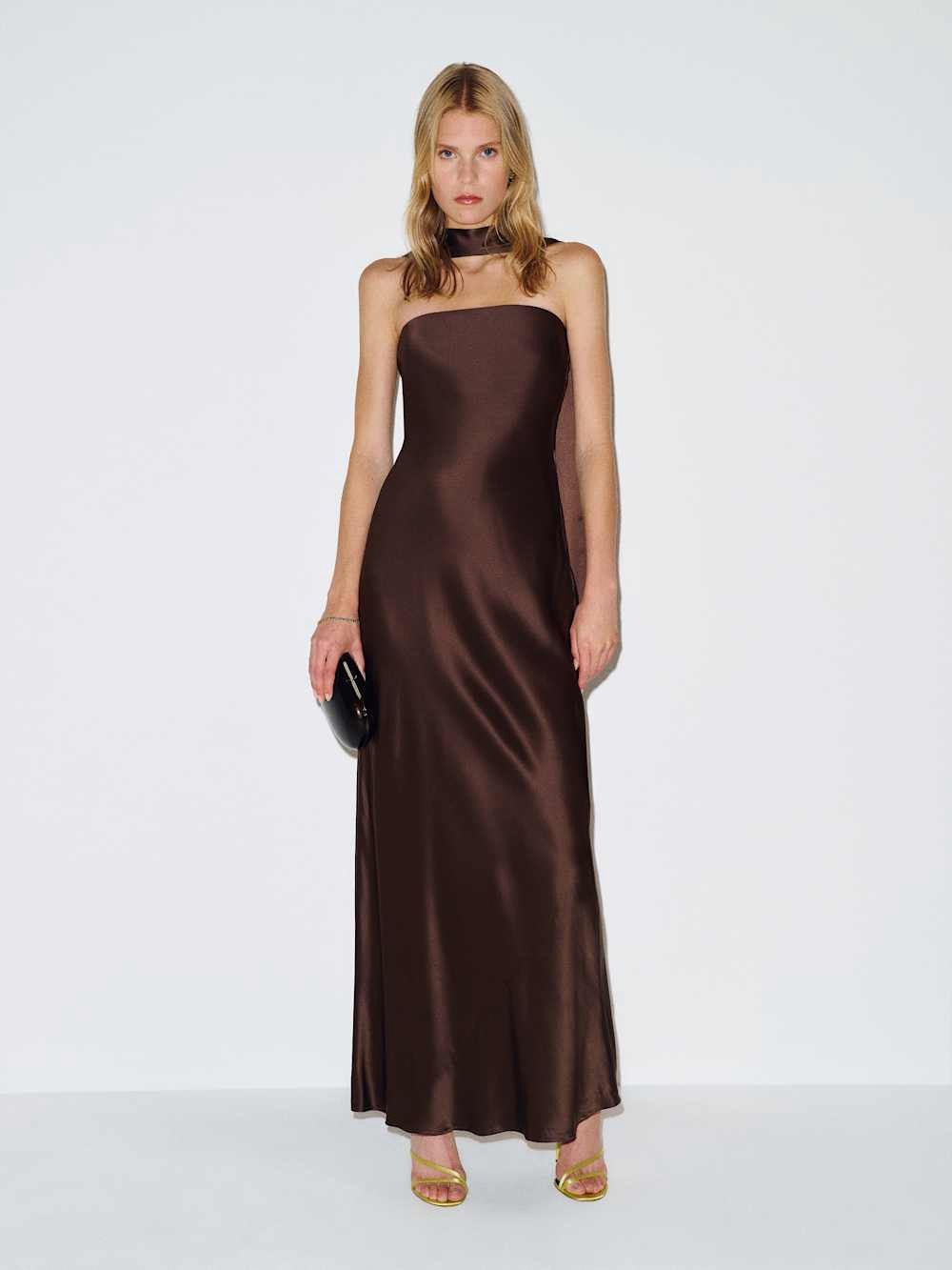Reformation Oren 100% Silk Dress